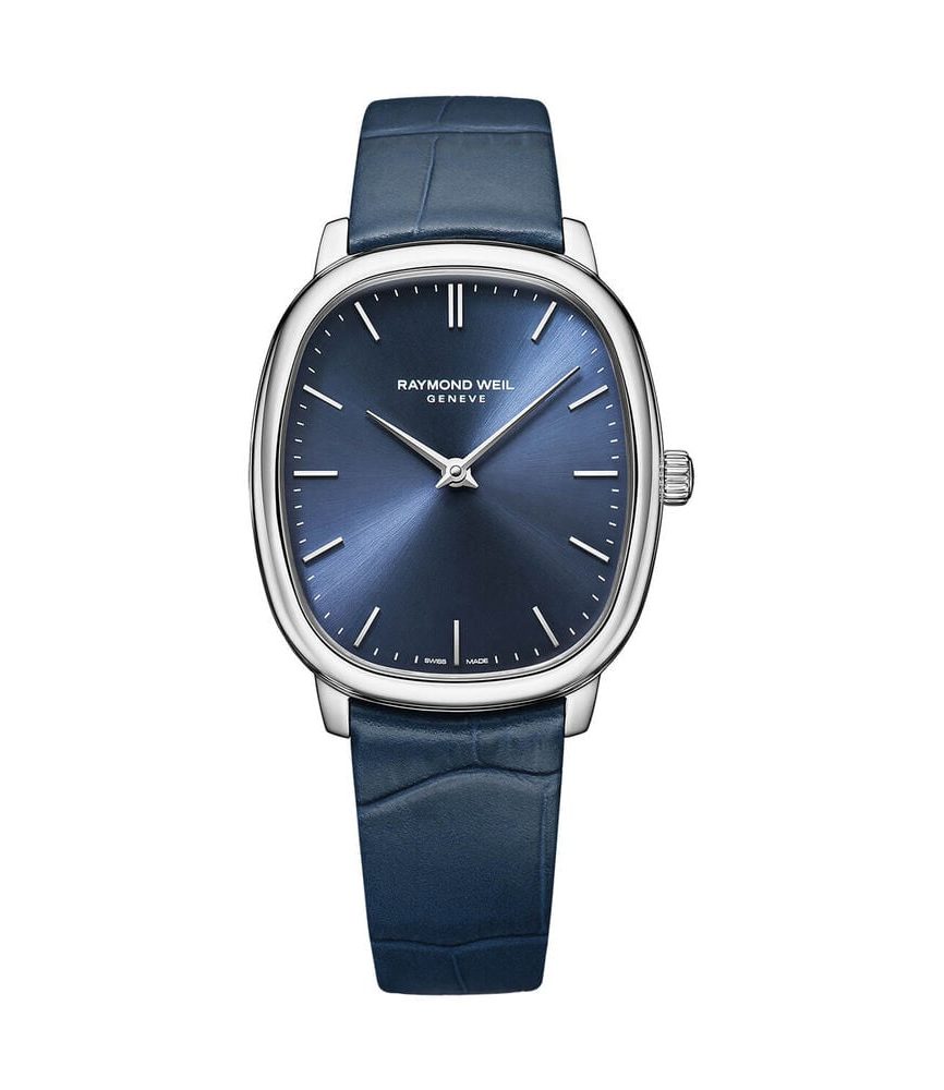 Raymond Weil Toccata Heritage 33x38mm Blue Dial Leather Strap Watch image number 0