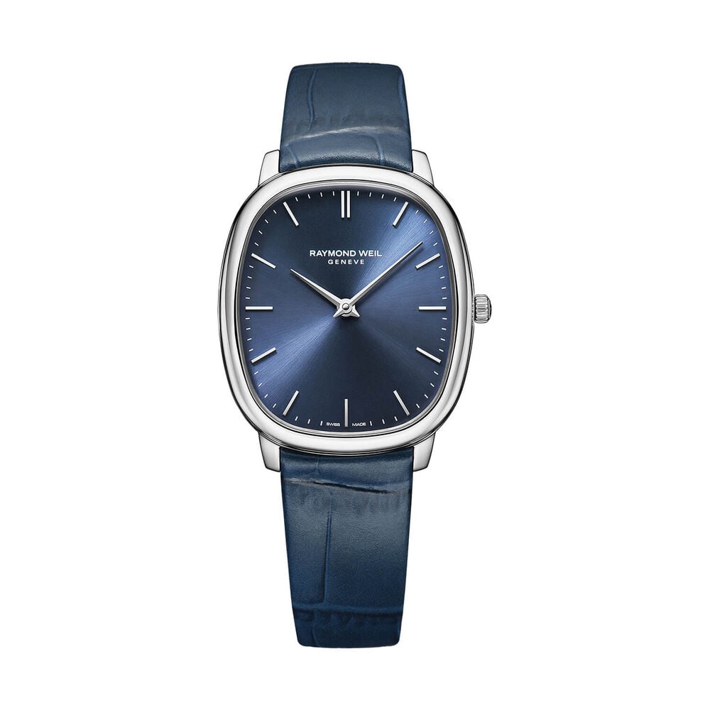 Raymond Weil Toccata Heritage 31x36mm Blue Dial Leather Strap Watch image number 0
