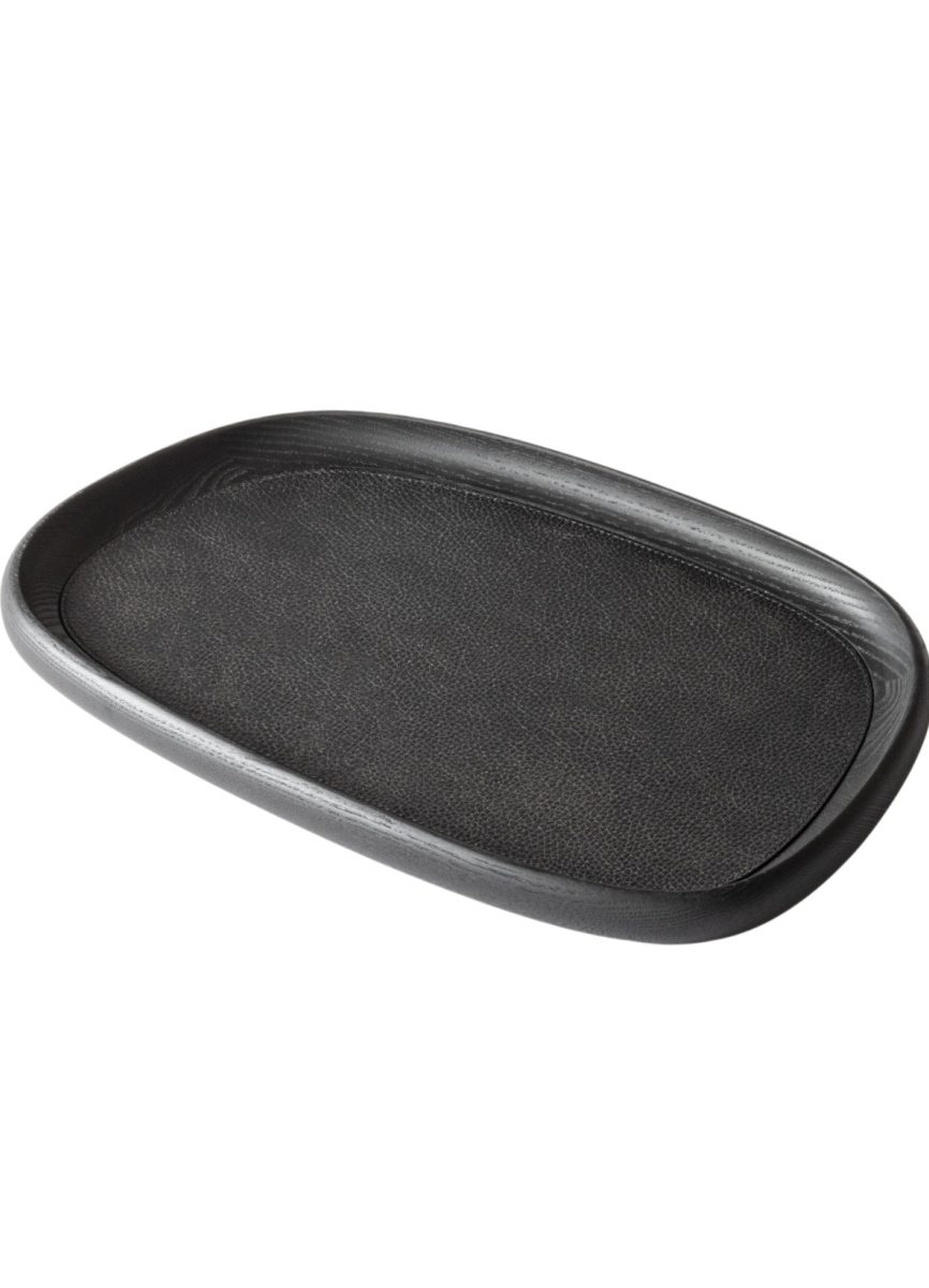 Giobagnara, Maris wood trays by Kelly Wearstler, Medium rectangular tray, black