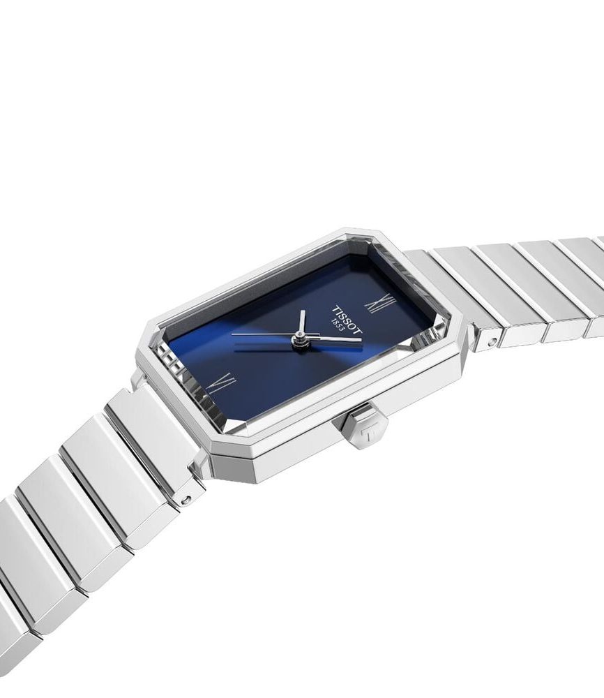 Tissot SRV 21.8mm Blue Dial Stainless Steel Bracelet Watch image number 1