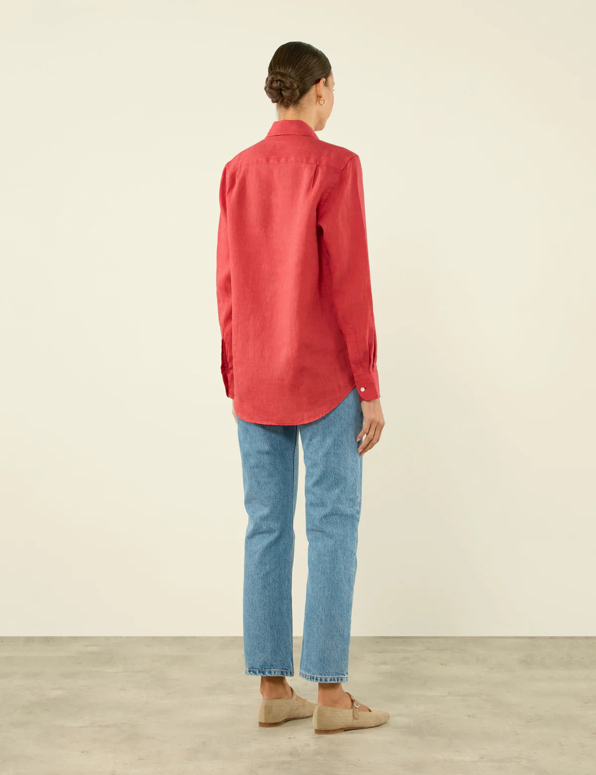 The Boyfriend: Linen, Cardinal Red - Image 4