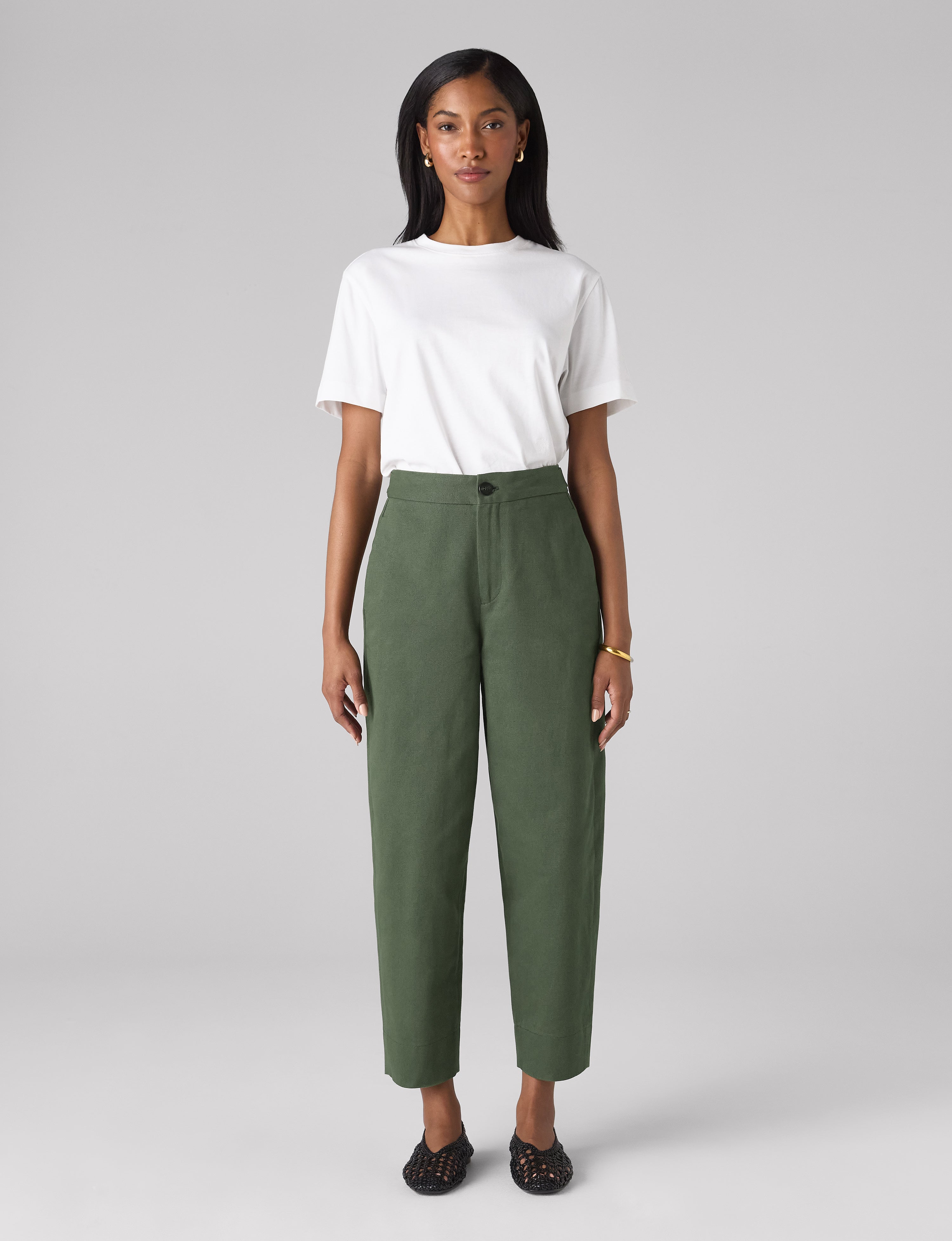 Chartwell Trouser: Cotton Twill, Khaki - Image 6