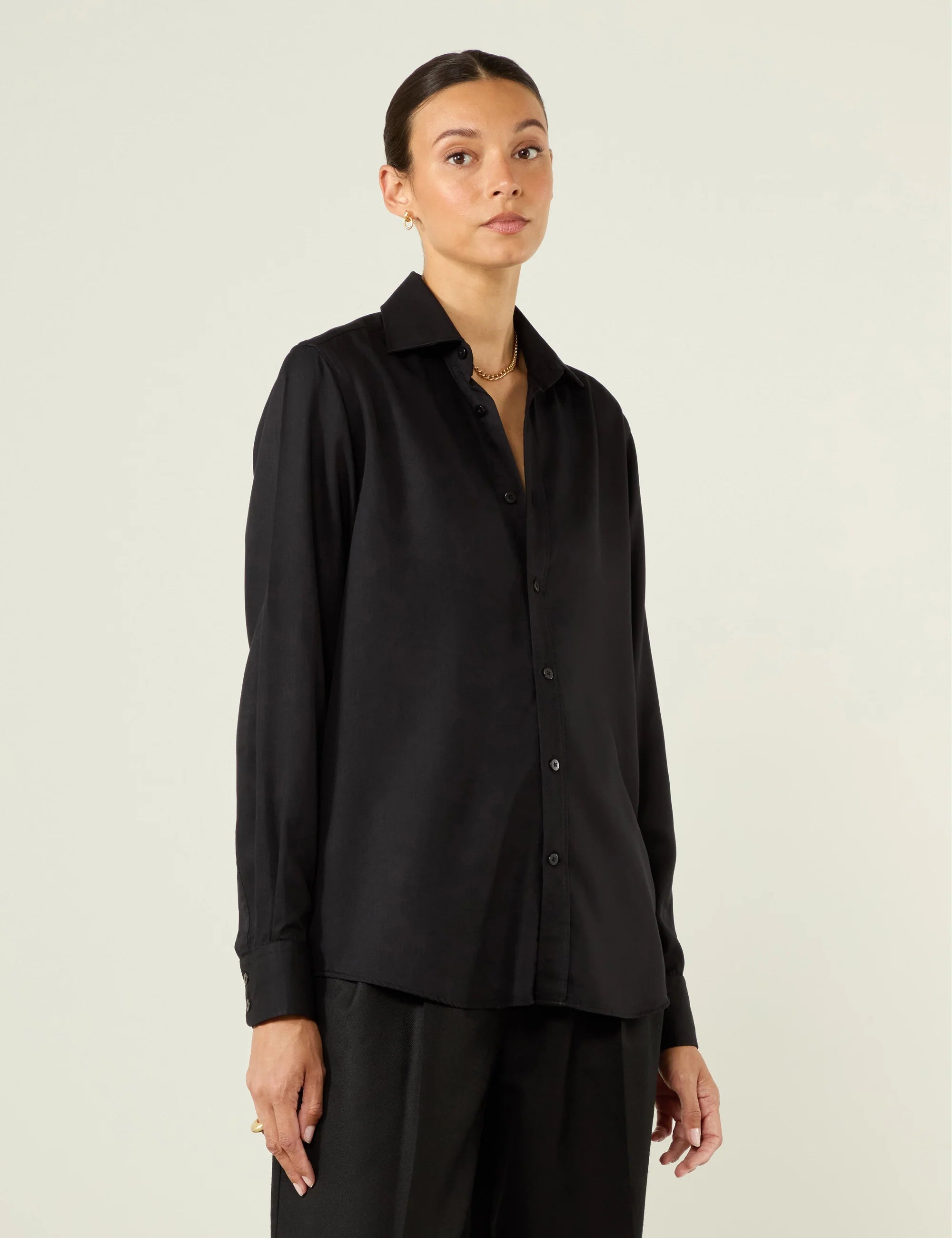 The Boyfriend: TENCEL™ Lyocell, Black - Image 2