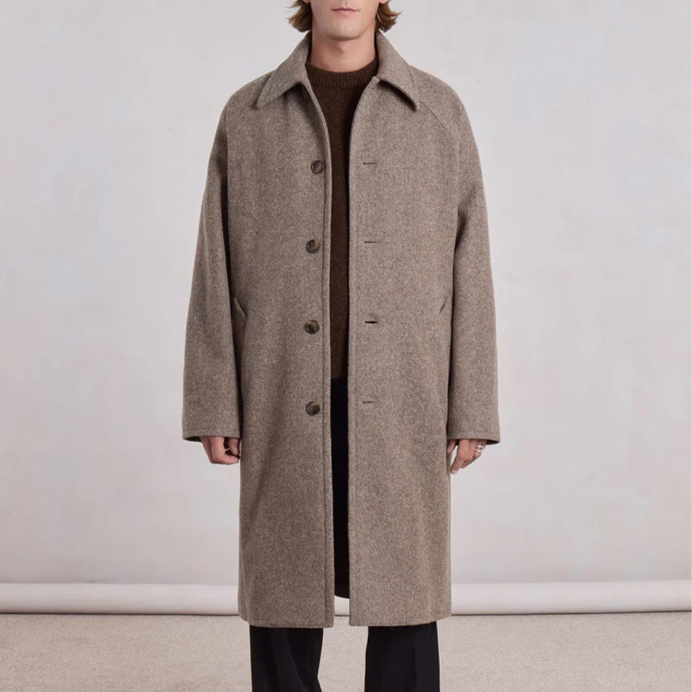 Museum Garments - Manteau Car Coat Raglan - Beige Chiné - Image 2