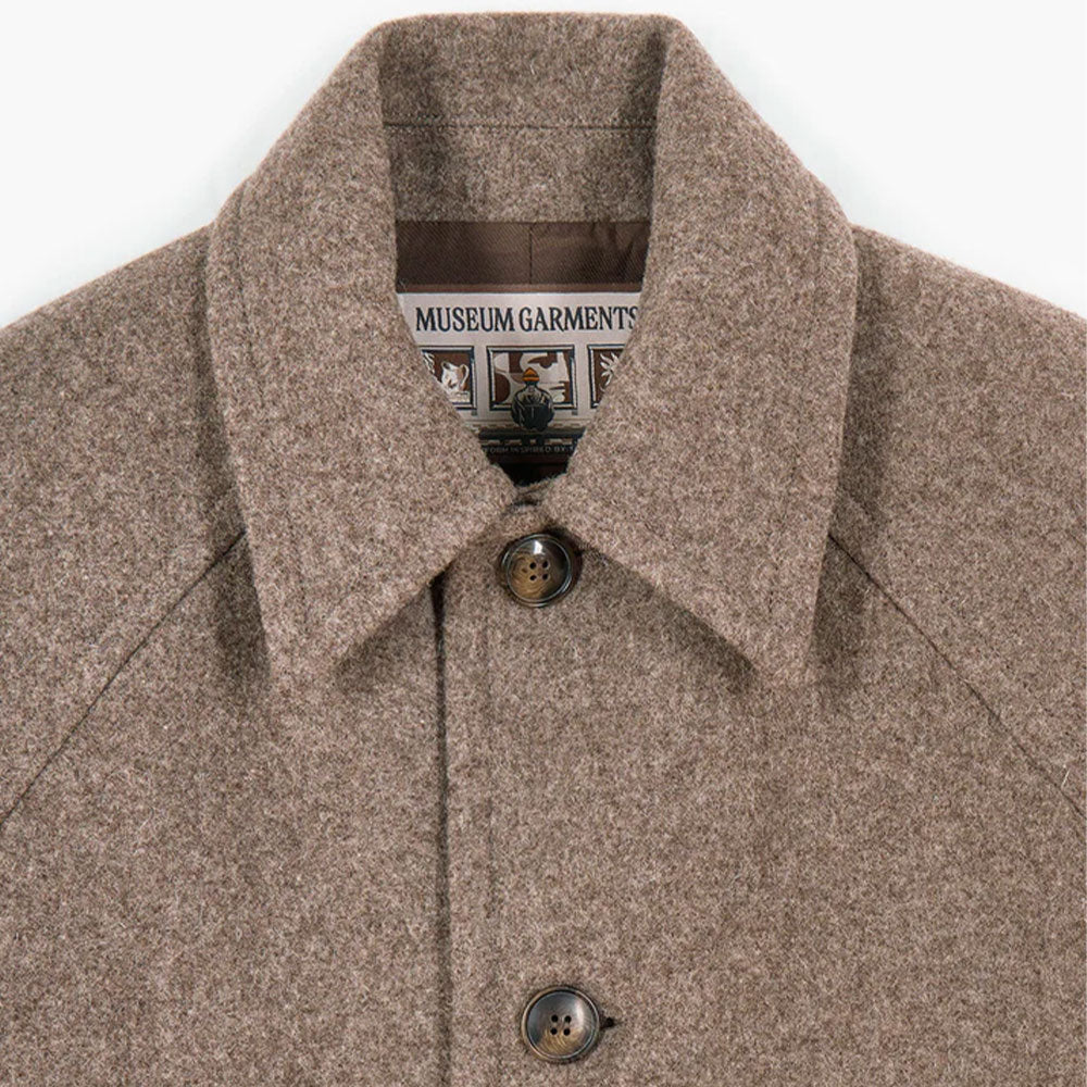 Museum Garments - Manteau Car Coat Raglan - Beige Chiné - Image 6