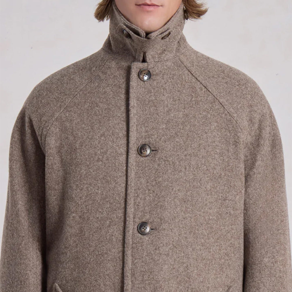 Museum Garments - Manteau Car Coat Raglan - Beige Chiné - Image 4