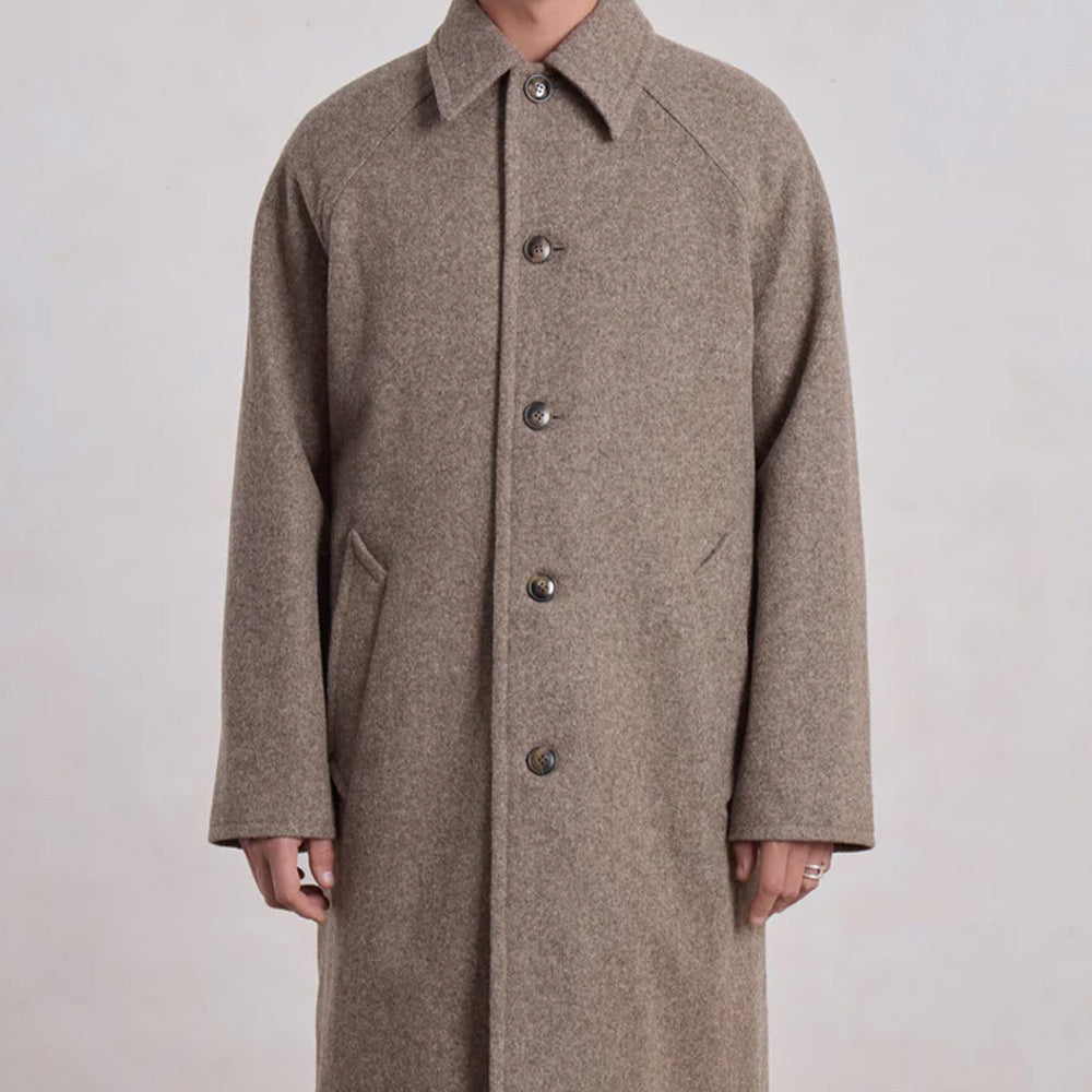 Museum Garments - Manteau Car Coat Raglan - Beige Chiné - Image 3