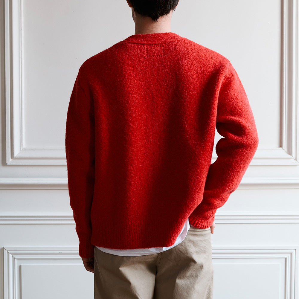 Museum Garments x Merci - Alpaca Cardigan - Red - Image 3