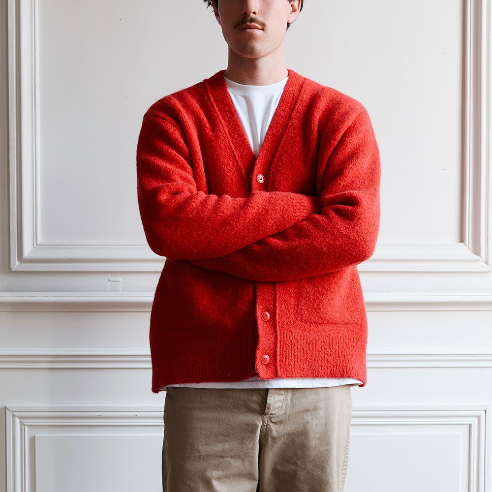 Museum Garments x Merci - Alpaca Cardigan - Red - Image 4
