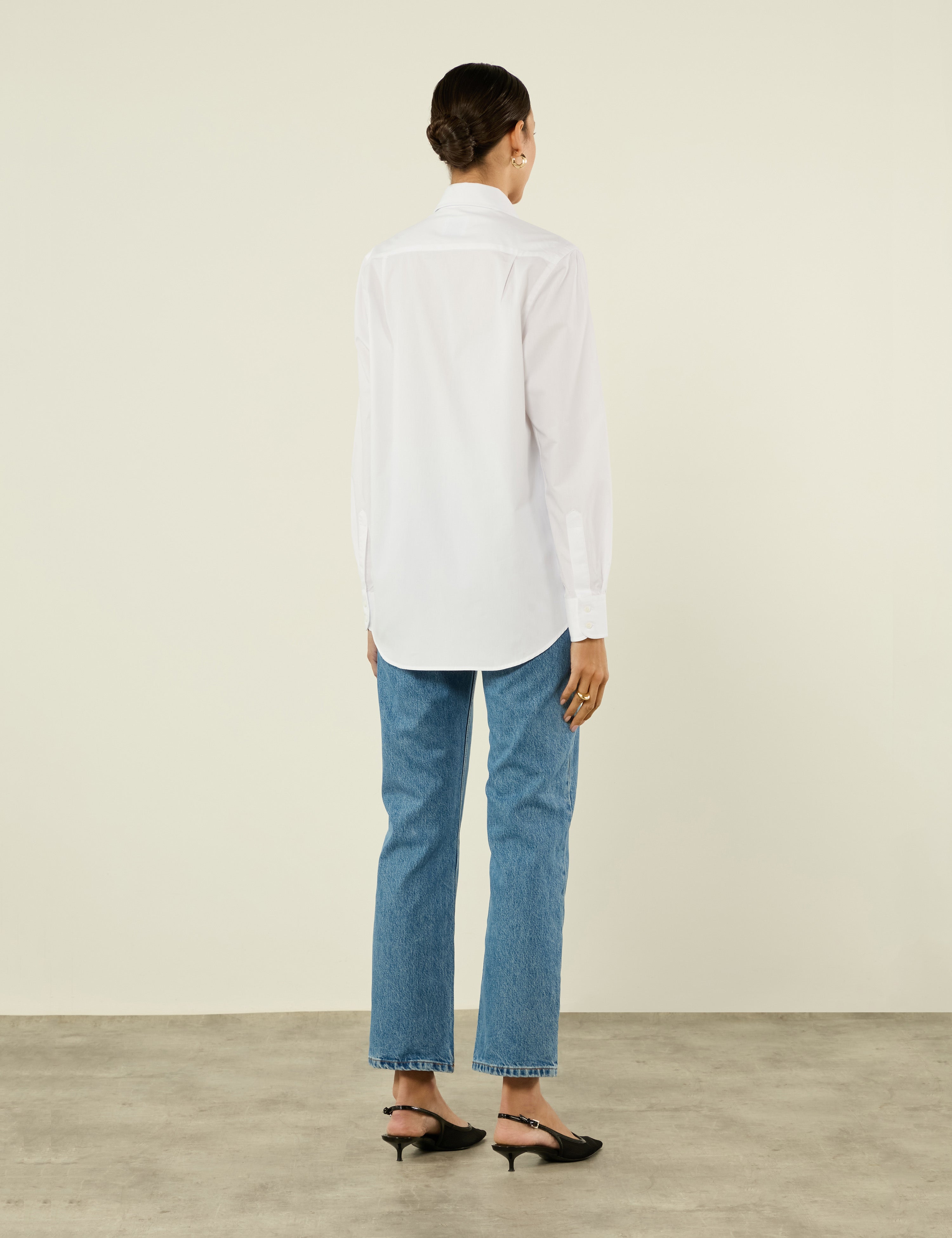 The Boyfriend: Fine Poplin, White - Image 6