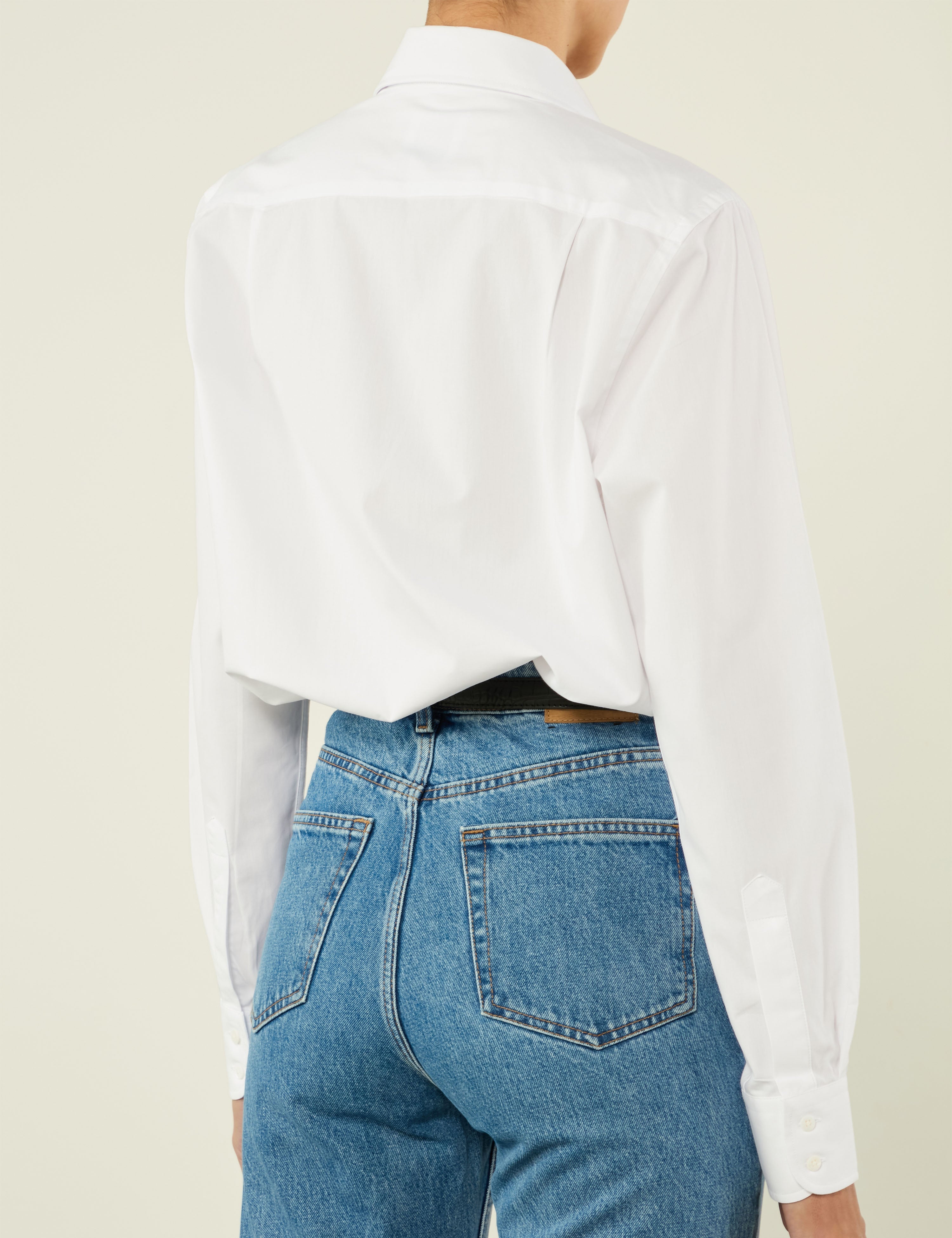 The Boyfriend: Fine Poplin, White - Image 5