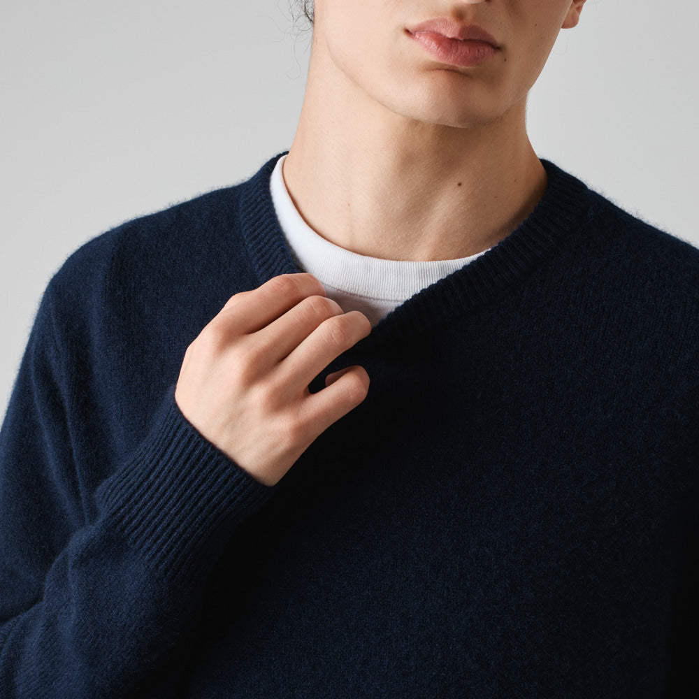 Merci - Pull en cachemire Claudio - Marine - Image 2