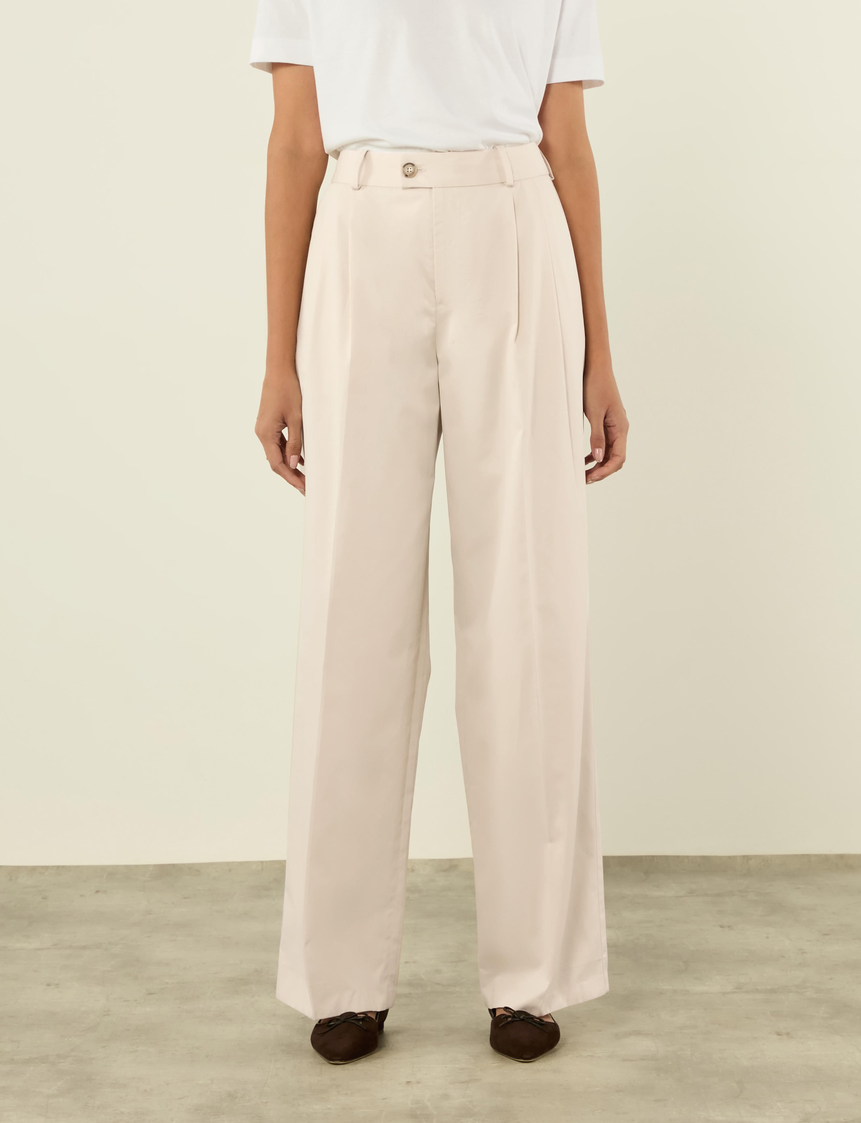 Rampling Trouser: Cotton, Fawn - Image 4