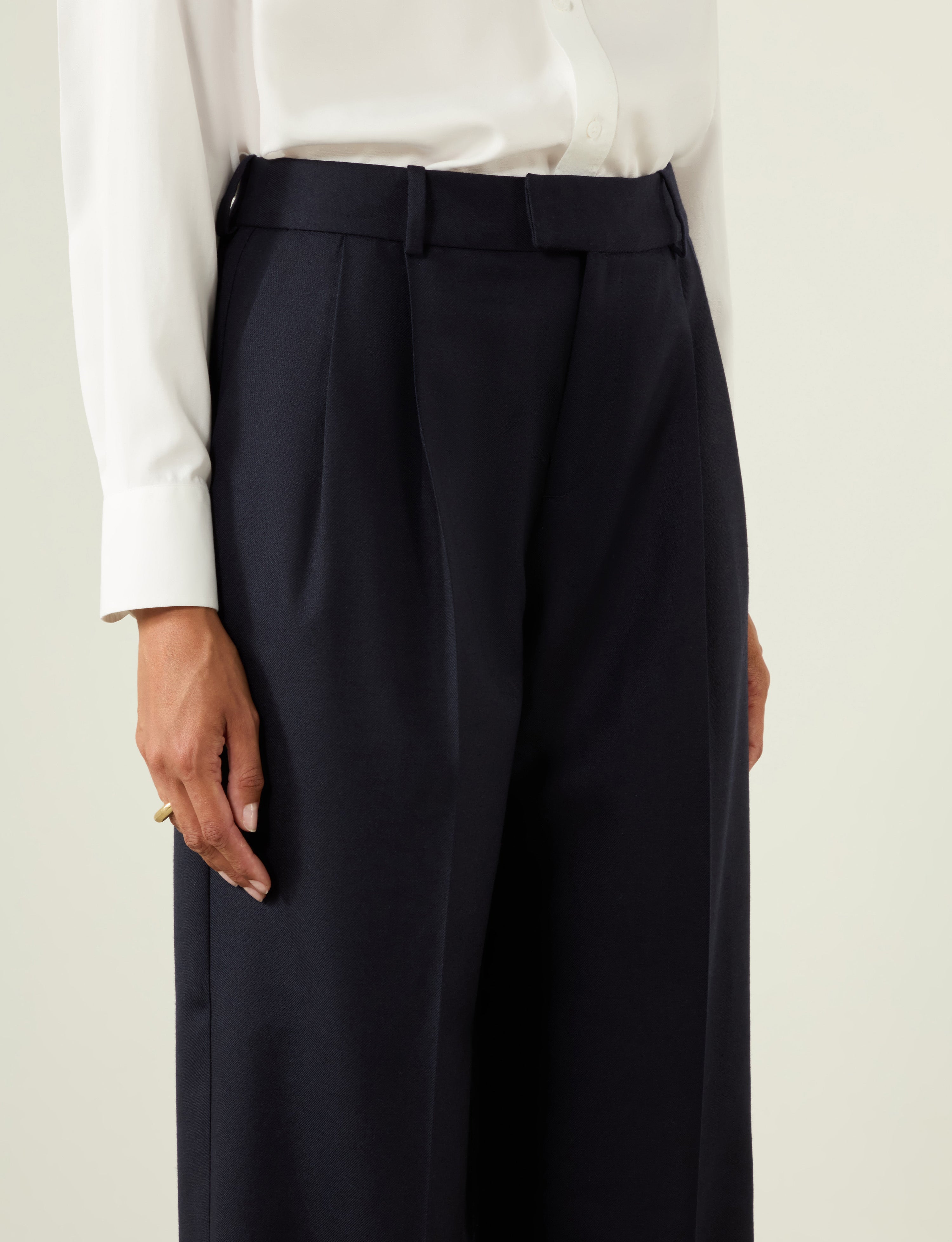 Rampling Trouser: Wool, Navy - Image 7