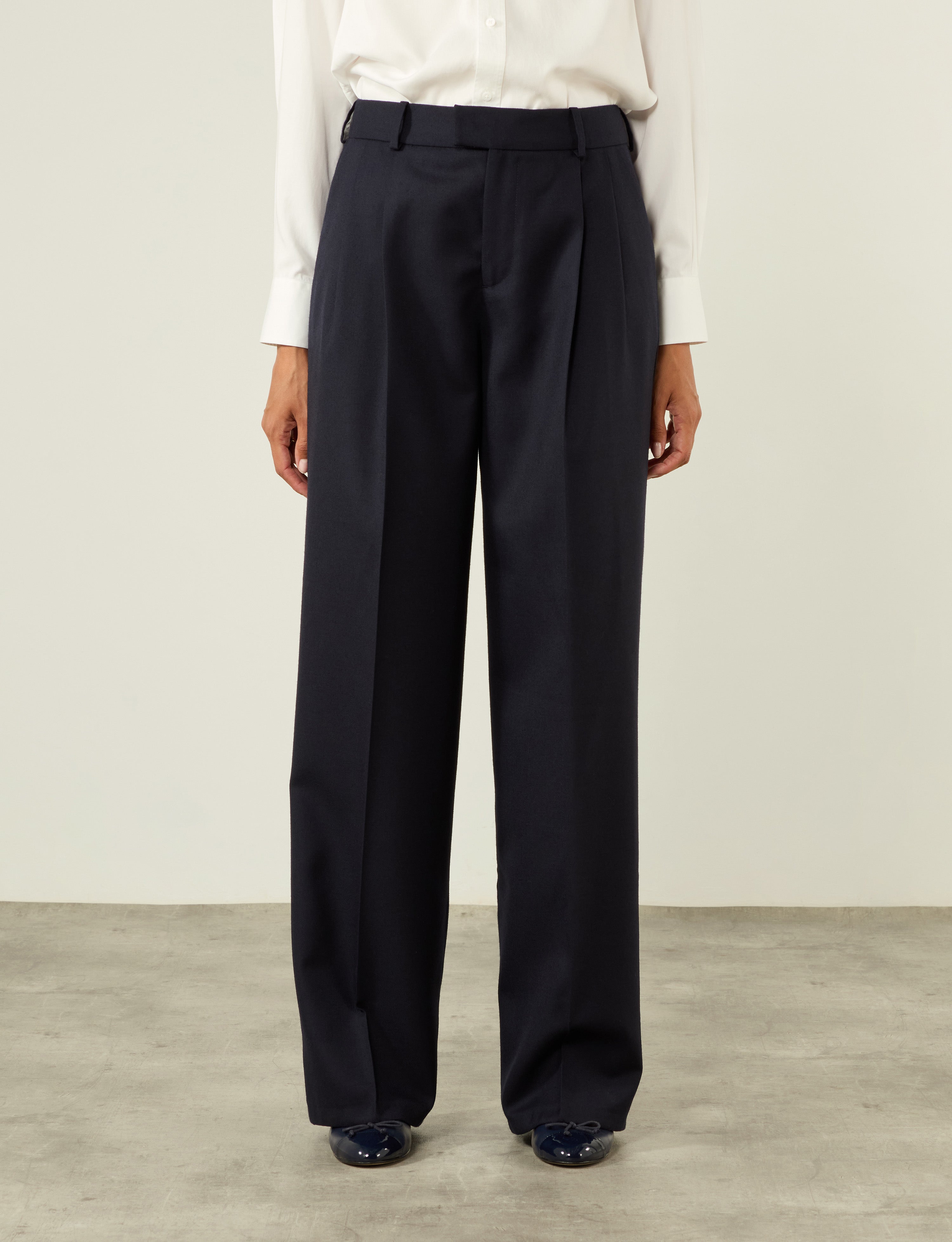 Rampling Trouser: Wool, Navy - Image 8